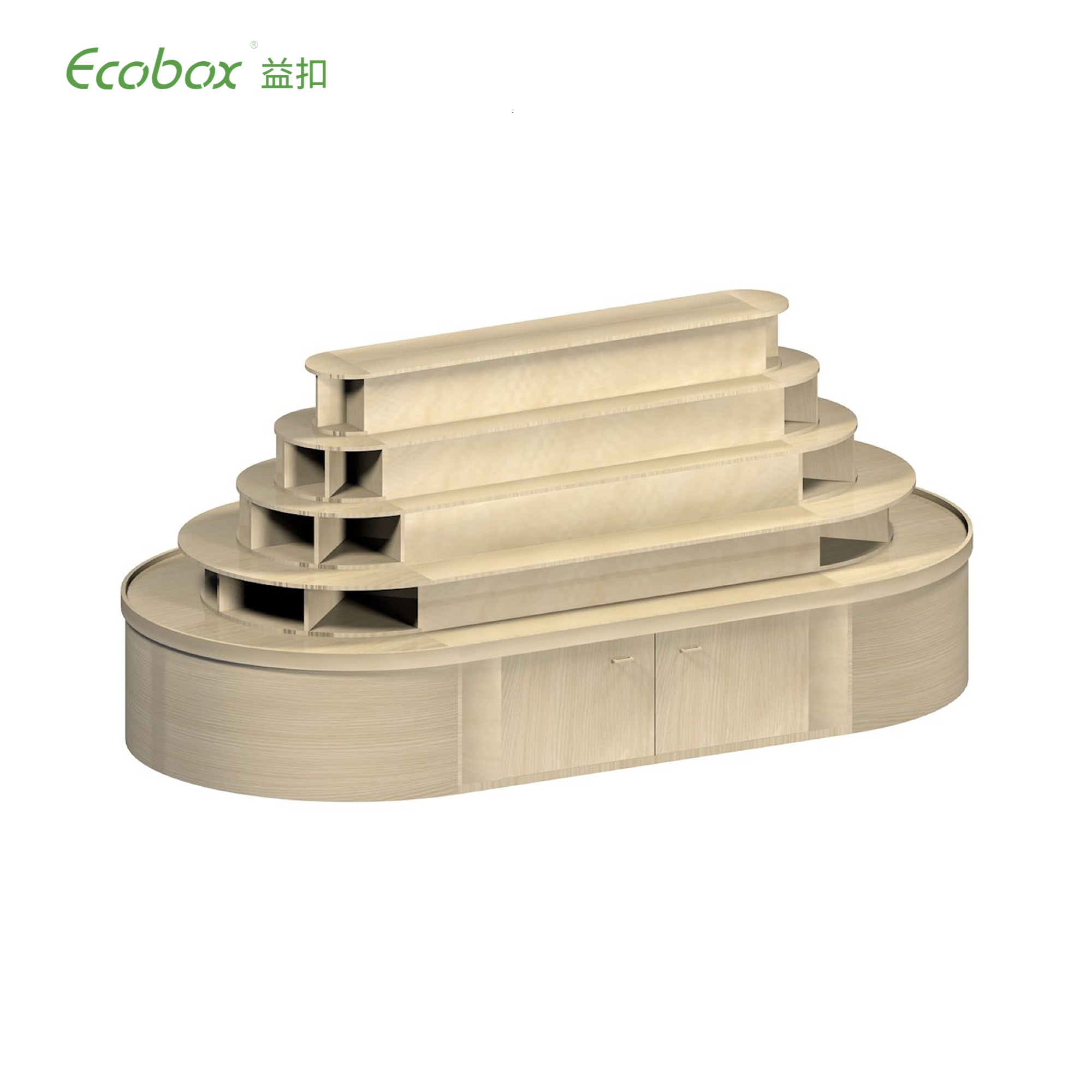 G008 wooden bulk food round fixture