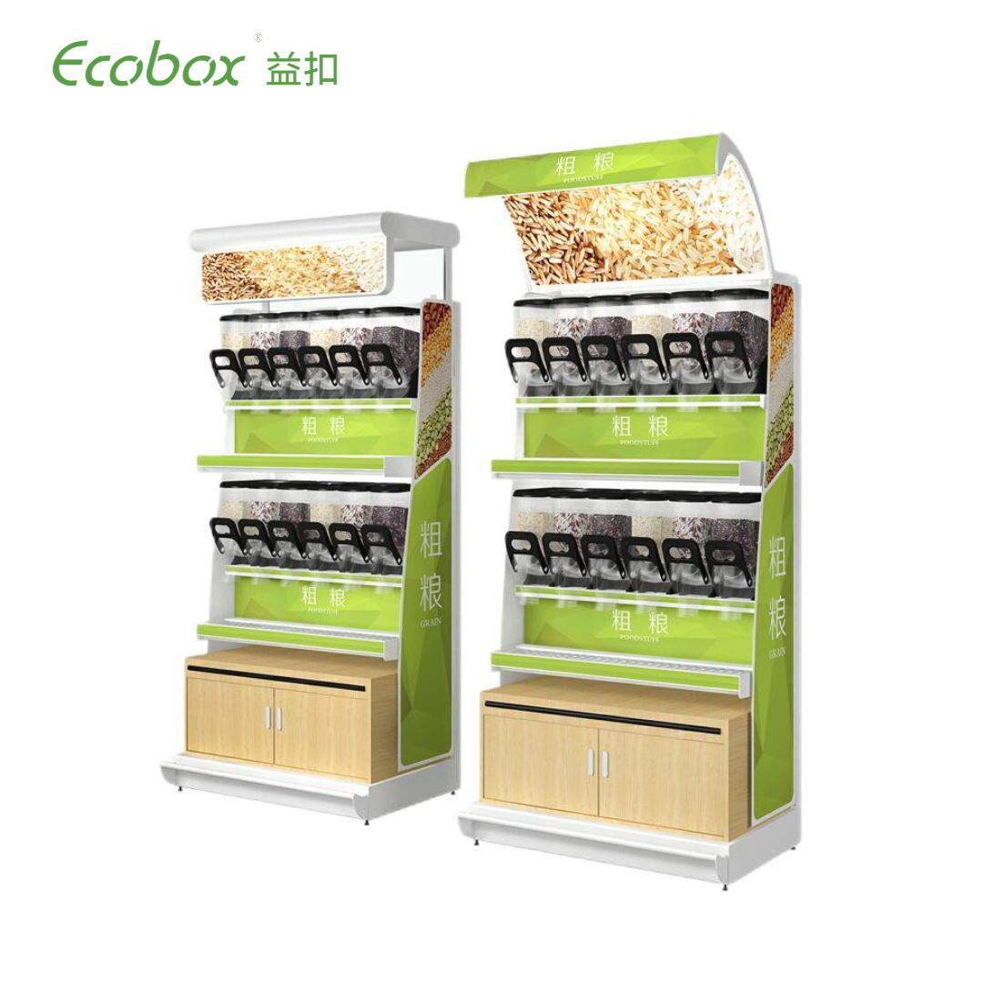 EK-026-9 bulk food zerowaste display solutions iron shelf 