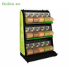 EK-026-7 bulk cereal and organic food iron display shelf with scoop bin