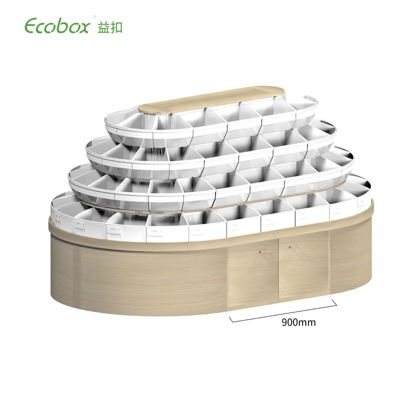 G008 wooden bulk food round fixture
