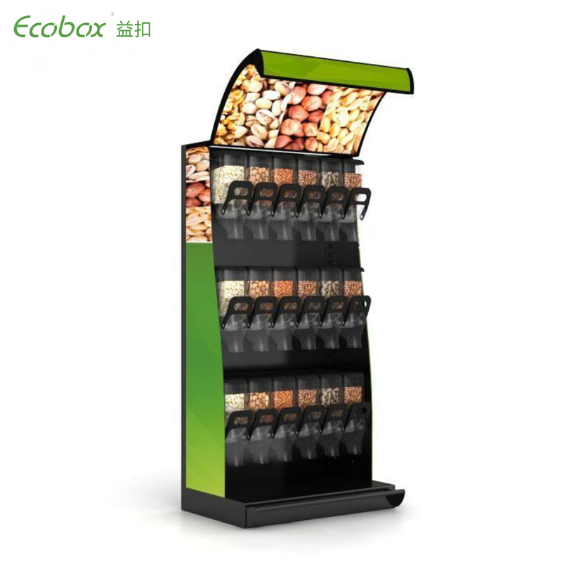 EK-026-6 bulk nuts and coffee bean iron display shelf 