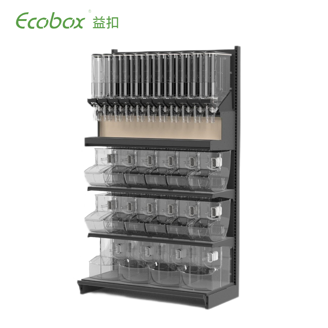 EK-026-11 supermarket bulk organic food display iron shelf 