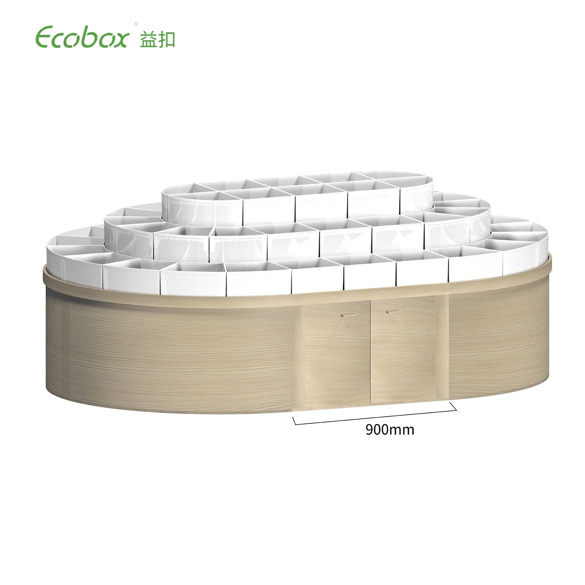 G012 wooden bulk food round fixture