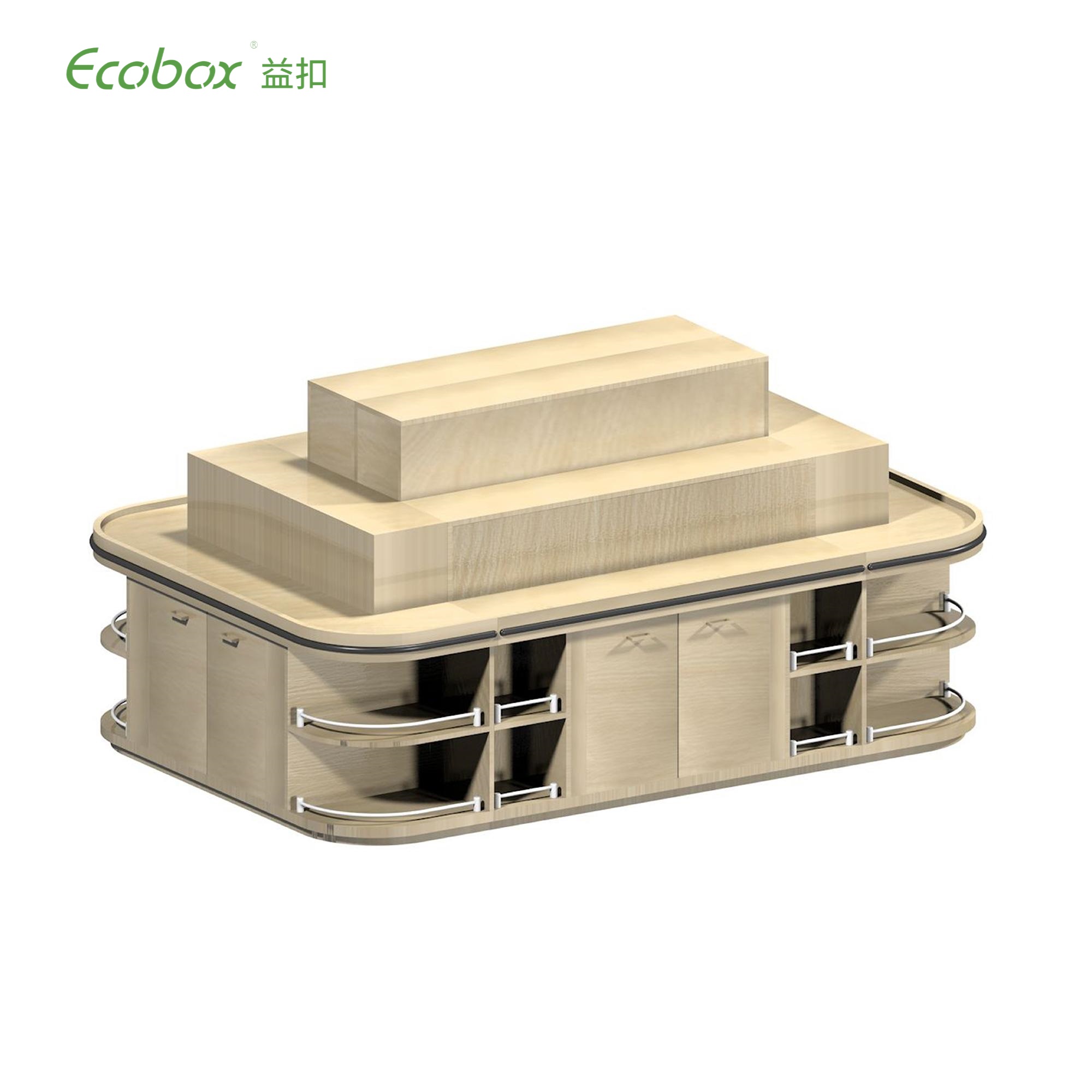 G009 wooden bulk food display round fixture