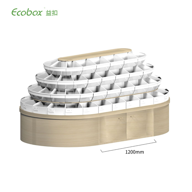 G008 wooden bulk food round fixture