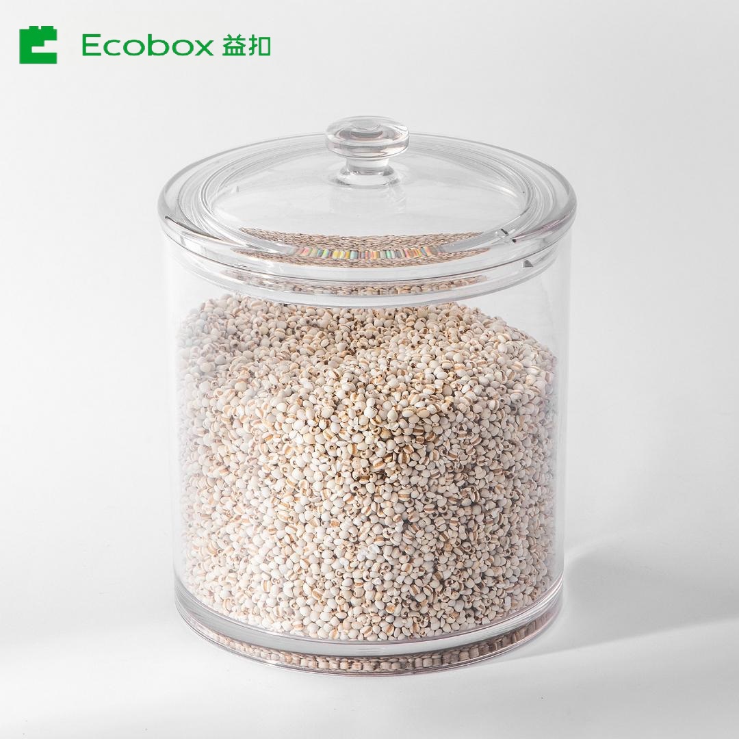 MY-0401 airtight round bulk candy nuts and cereal food bin