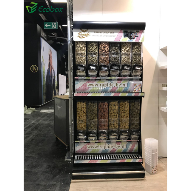 EK-026-10 supermarket bulk organic food display iron shelf 