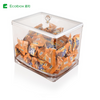 MF-07 airtight square bulk candy nuts and cereal food bin