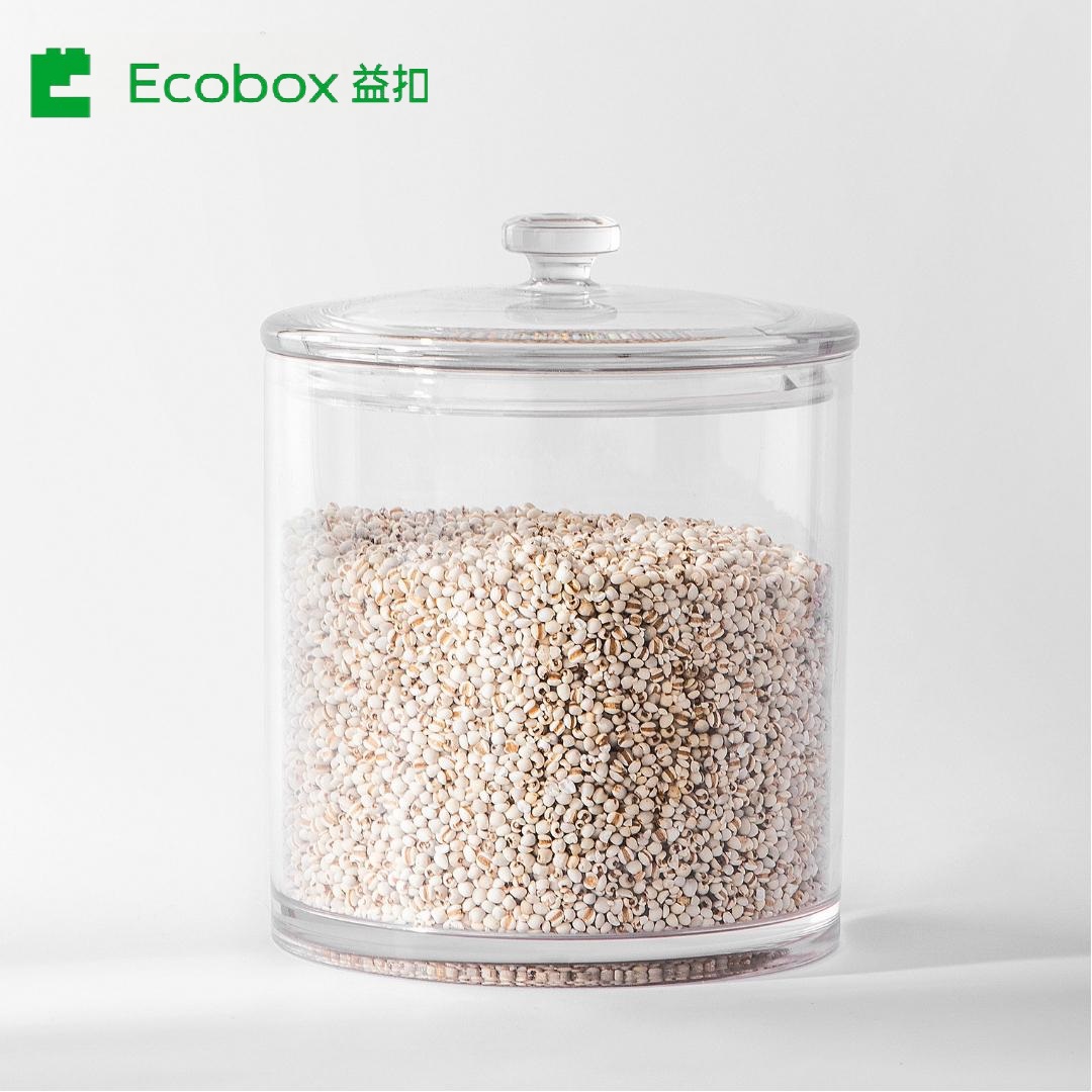 MY-0401 airtight round bulk candy nuts and cereal food bin