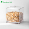 MF-05 airtight square bulk candy nuts and cereal food bin
