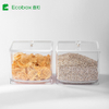 MF-07 airtight square bulk candy nuts and cereal food bin
