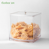 MF-06 airtight square bulk candy nuts and cereal food bin