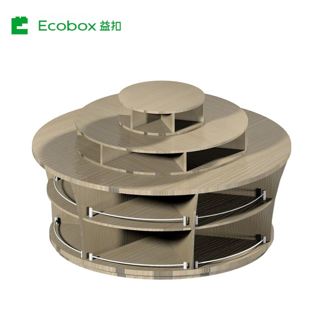 G011 wooden bulk food display round fixture