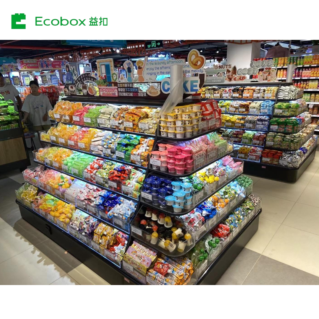 G012 wooden bulk food display round fixture