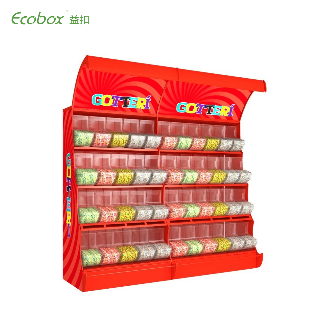 TG-015 colourful combined bulk food display shelf for supermarket or retail