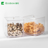 MF-06 airtight square bulk candy nuts and cereal food bin