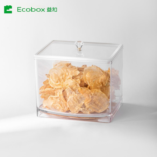 MF-07 airtight square bulk candy nuts and cereal food bin