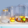 SW600 transparent drink dispensers liquid juice dsipensers with faucet