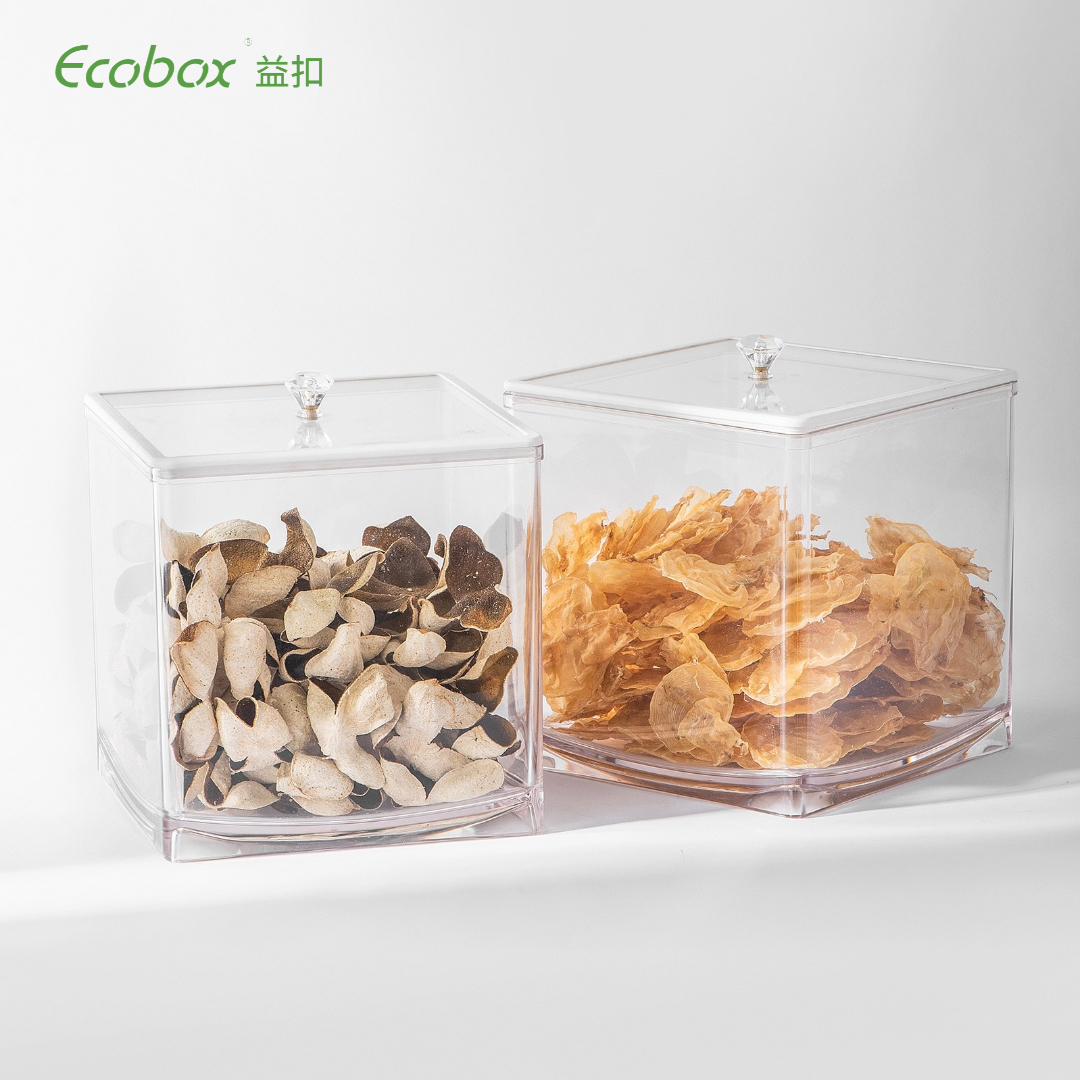 MF-06 airtight square bulk candy nuts and cereal food bin