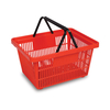 JS-SBT0 grocery plastic handle shopping basket for supermarket 
