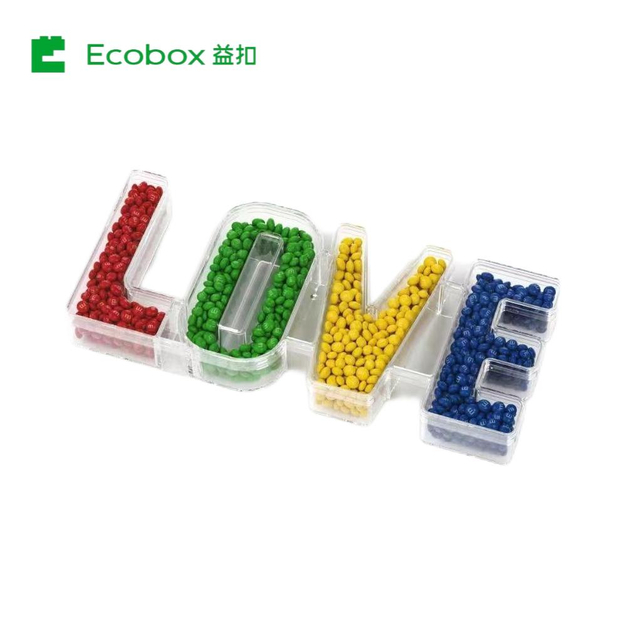 Ecobox FZ-6901 LOVE Wordmark candy decoration container