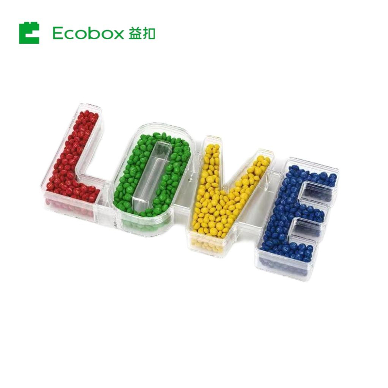 Ecobox FZ-6901 LOVE Wordmark candy decoration container
