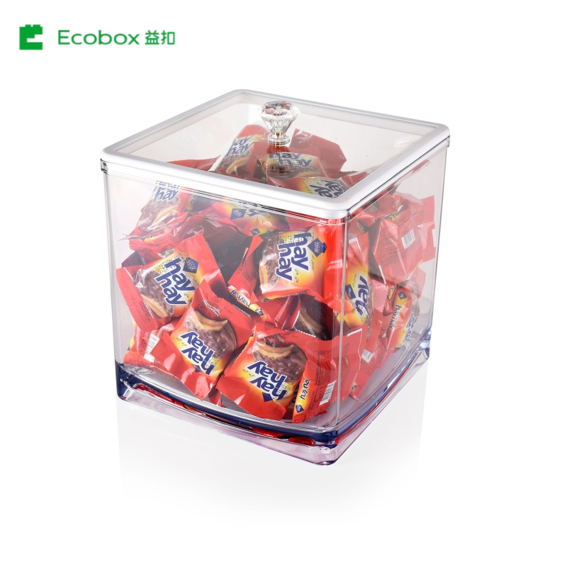 MF-05 airtight square bulk candy nuts and cereal food bin
