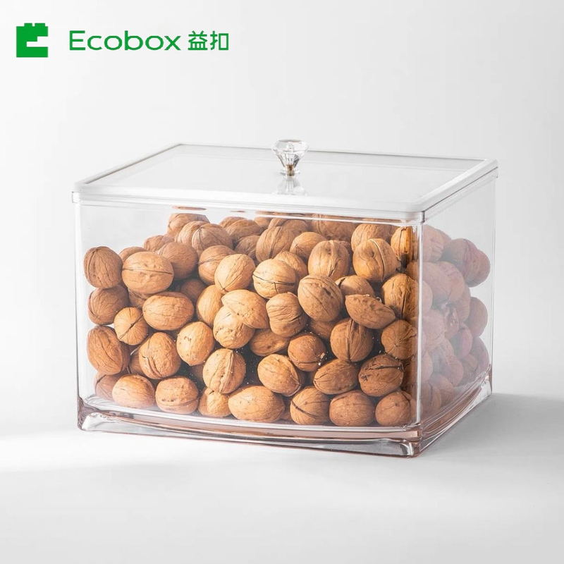 MF-08 airtight square bulk candy nuts and cereal food bin