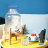 SW600 transparent drink dispensers liquid juice dsipensers with faucet