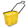 JS-SBT1 grocery plastic handle shopping basket for supermarket 