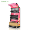 EK-026-3 iron display shelf with food dispensers and bins