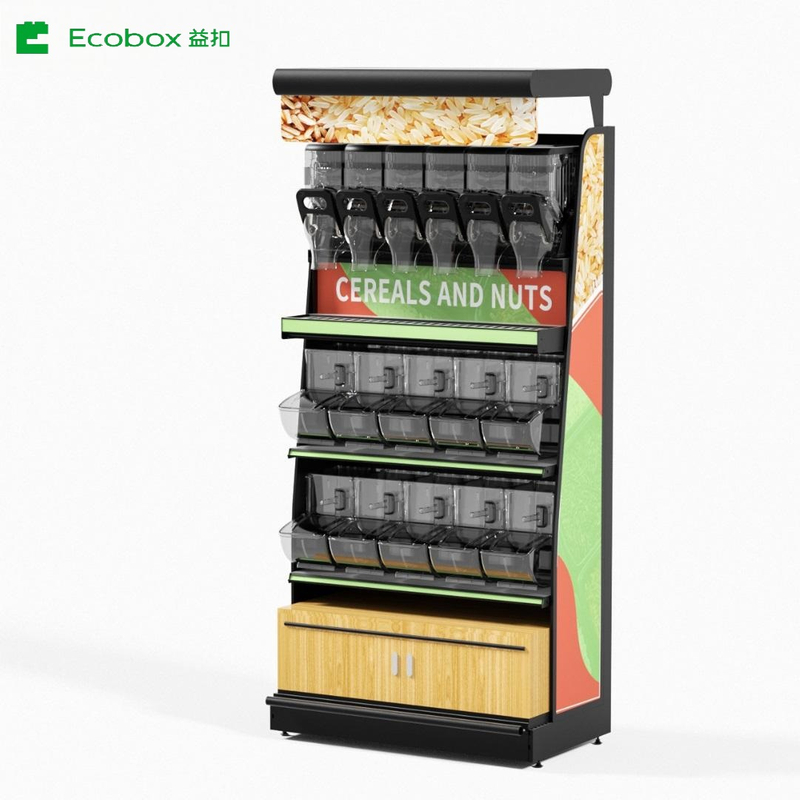 EK-026-8 bulk candy and jelly drops iron display shelf 