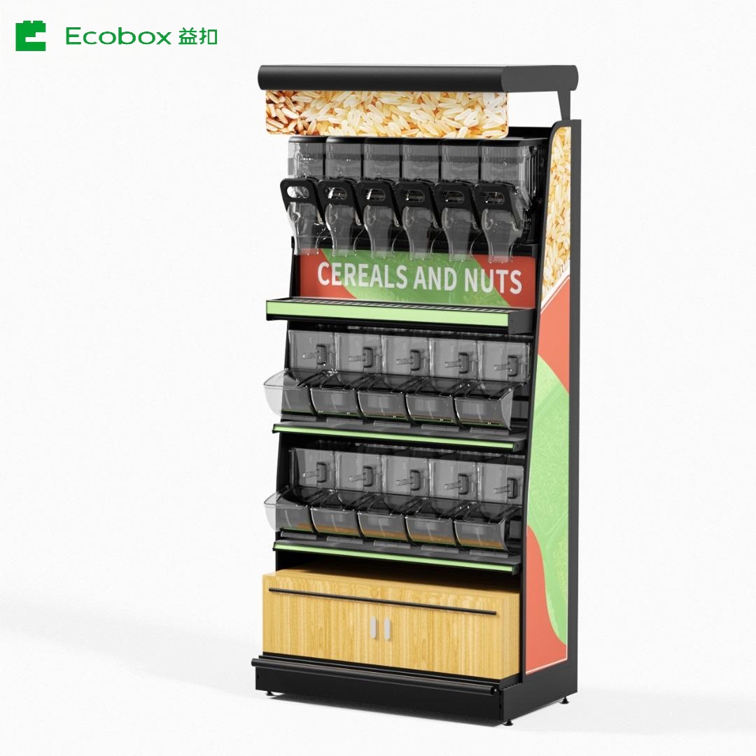 EK-026-8 bulk candy and jelly drops iron display shelf 