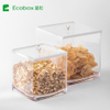 MF-05 airtight square bulk candy nuts and cereal food bin