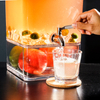 SW600 transparent drink dispensers liquid juice dsipensers with faucet