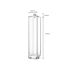 VS100 125 150 airtight square bulk storage jar 