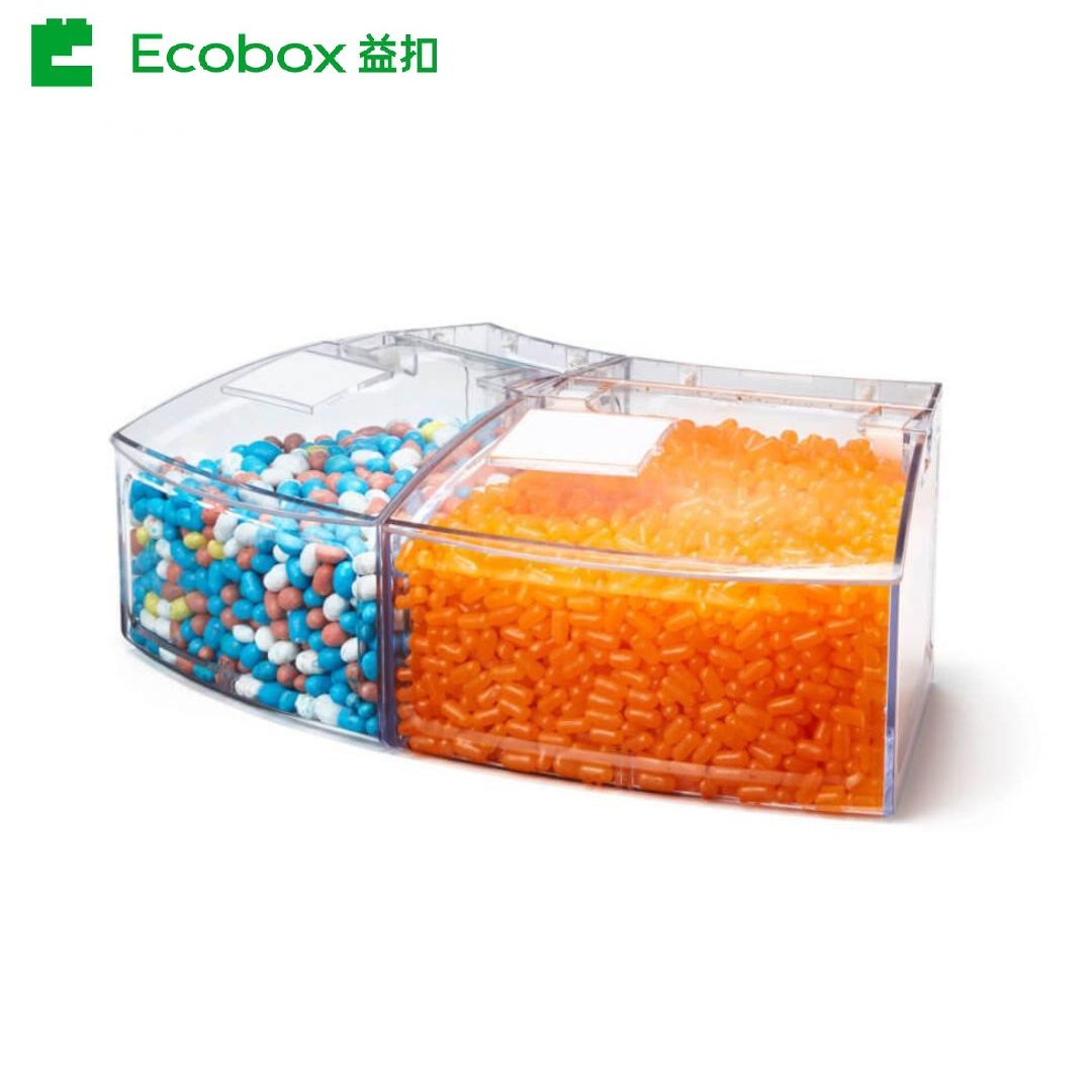 SL-03 bulk food containers for supermarket display cabinet 