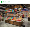 G013 wooden bulk food display round fixture