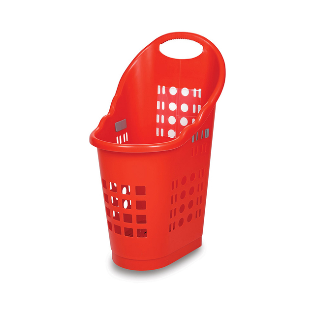 JS-SBT2 grocery plastic handle shopping basket for supermarket 